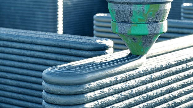 3D-printing a concrete house